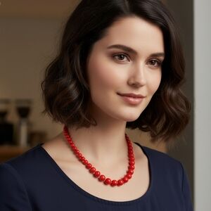 Beaded Red necklace